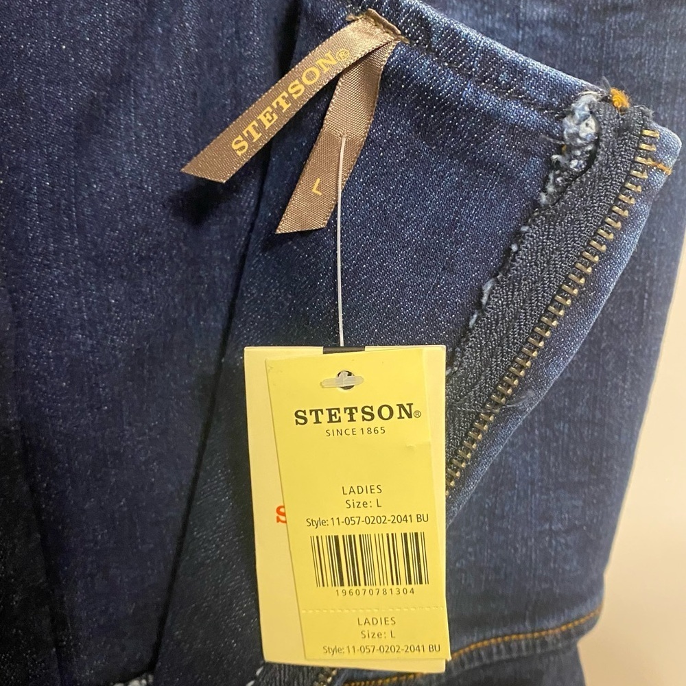 NWT Stetson Stretch Denim Fitted Dress - Picture 6 of 6